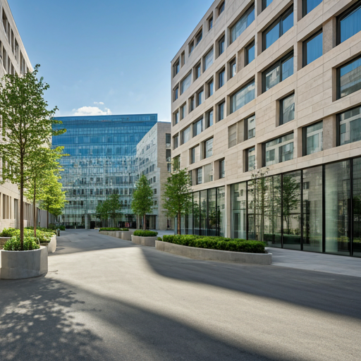 Modern sustainable office building